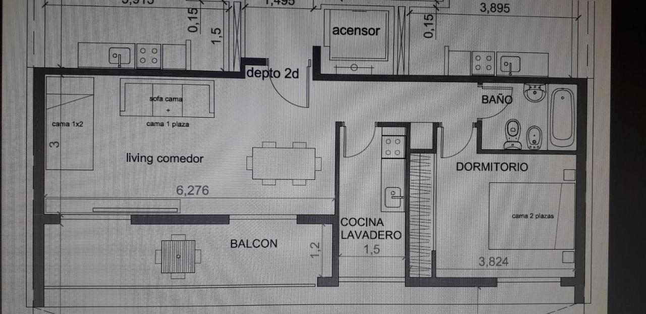 Apartamento Aparts Centro 2 Ambientes 1